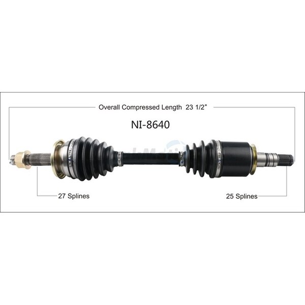 Surtrack Axle Cv Axle Shaft, Ni-8640 NI-8640 - main